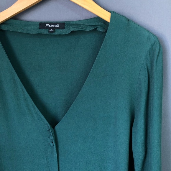 Madewell Button Front Dress - Picture 3 of 8